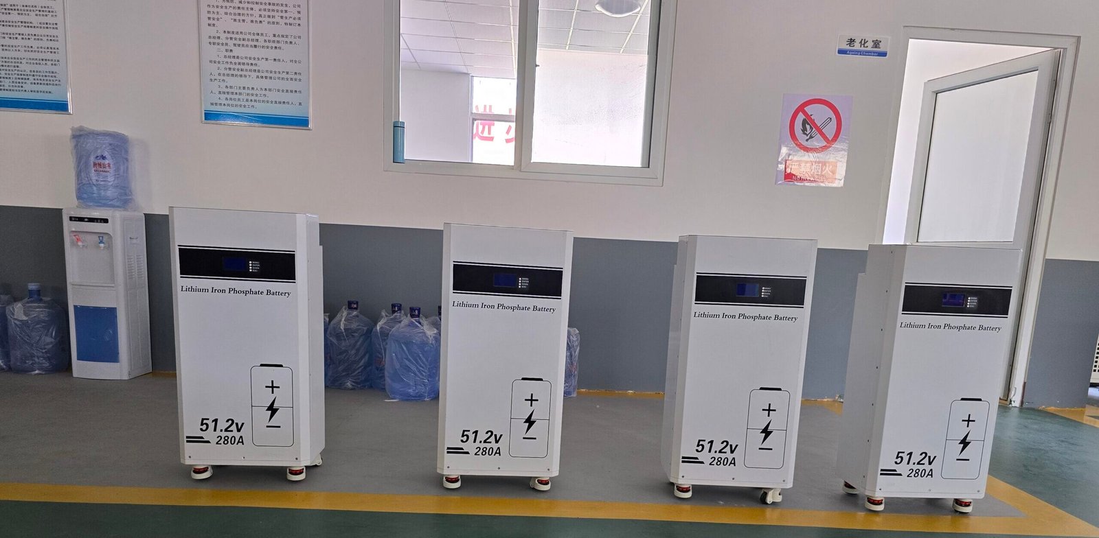 Technician performing inverter maintenance