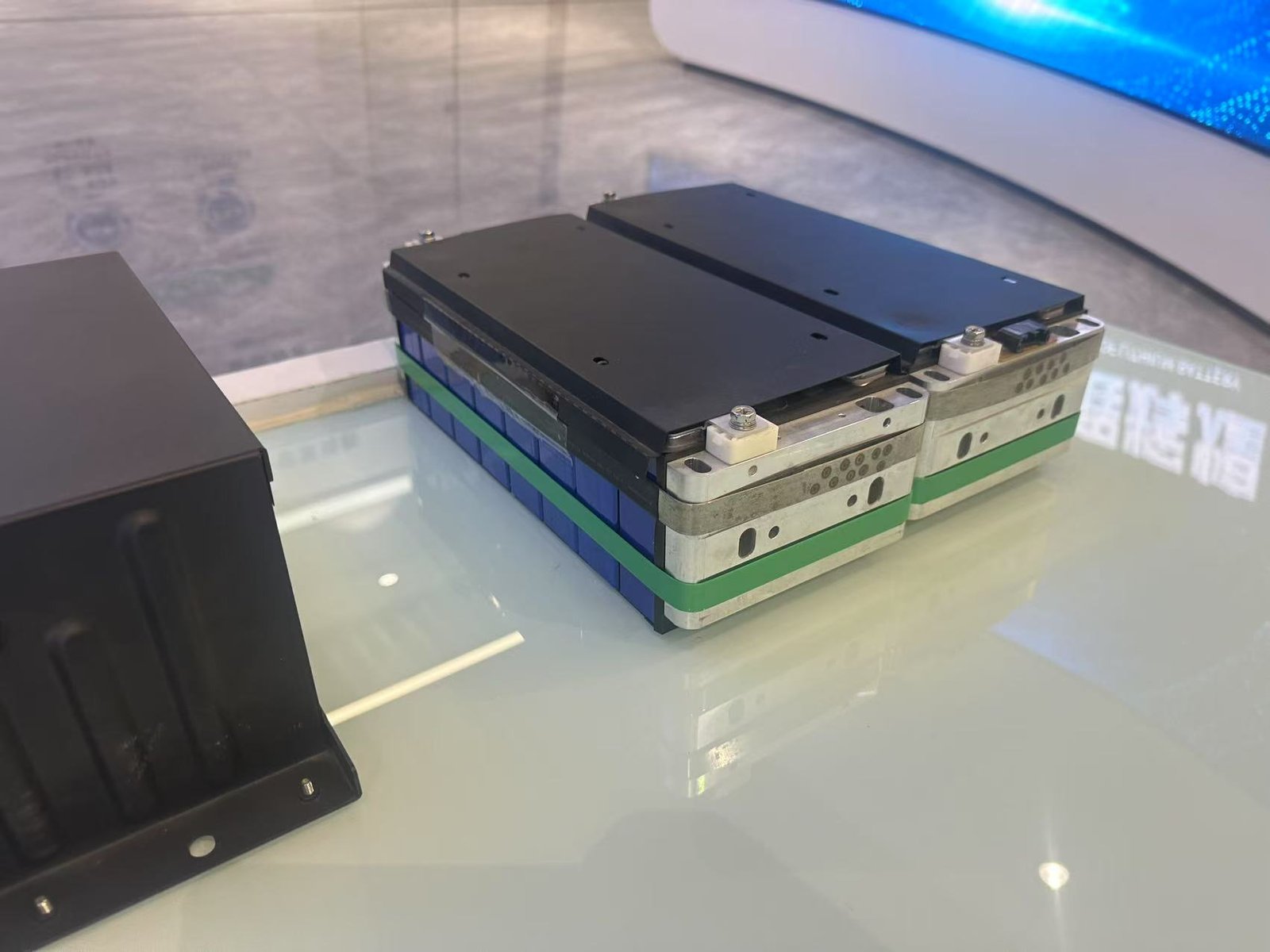 Modern home solar battery installation