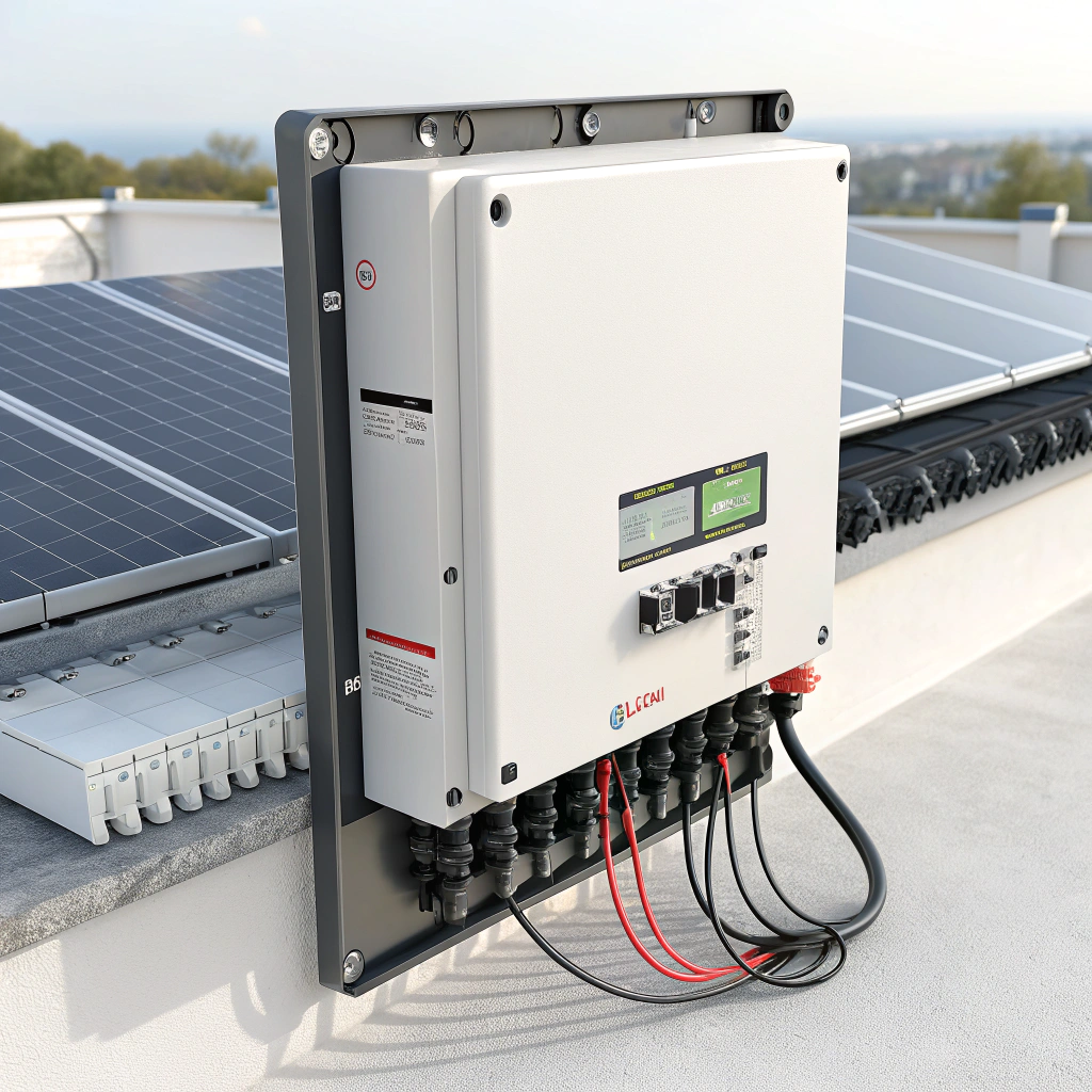 Solar inverter converting DC to AC power