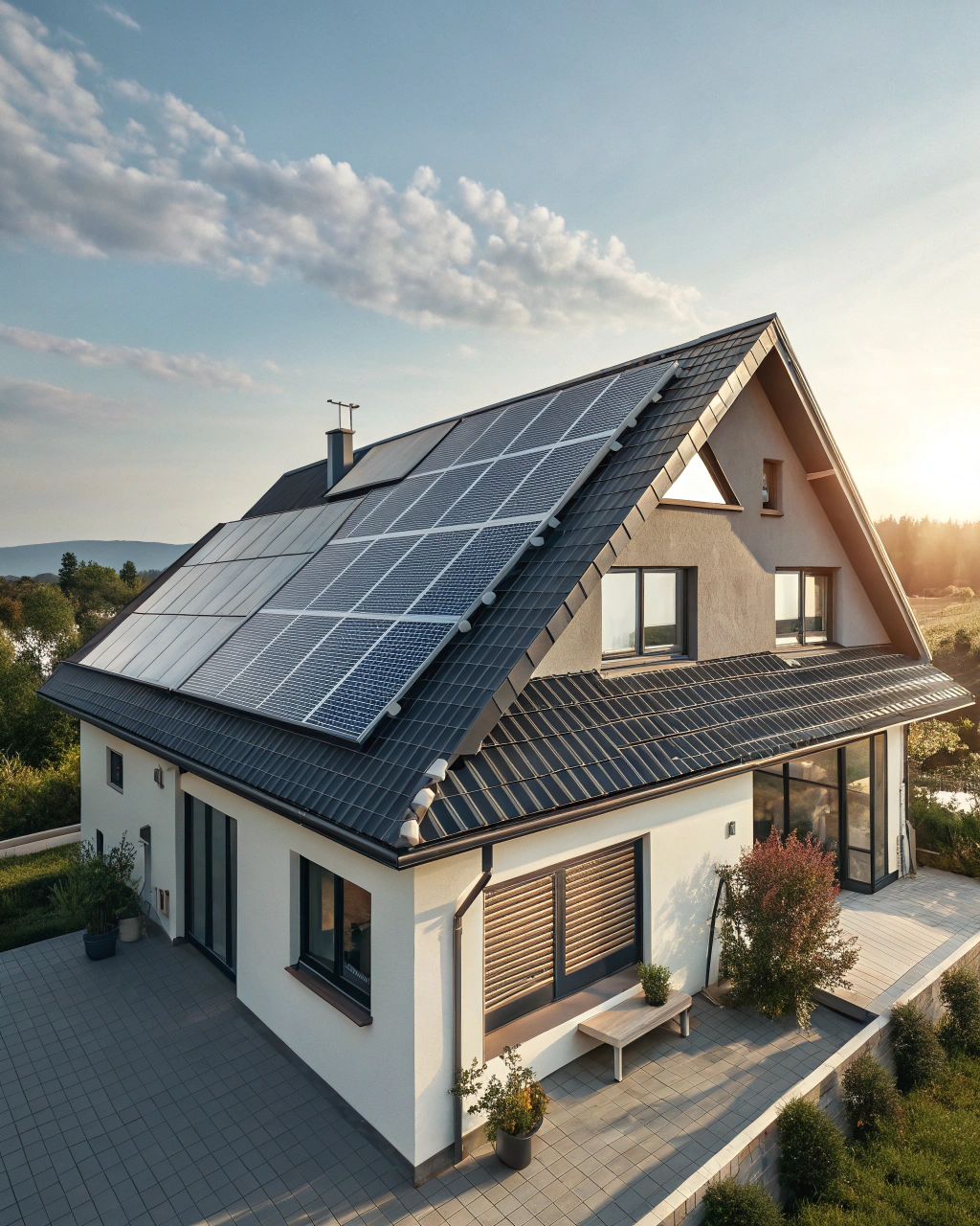 High-efficiency 700W solar panels in a utility-scale installation