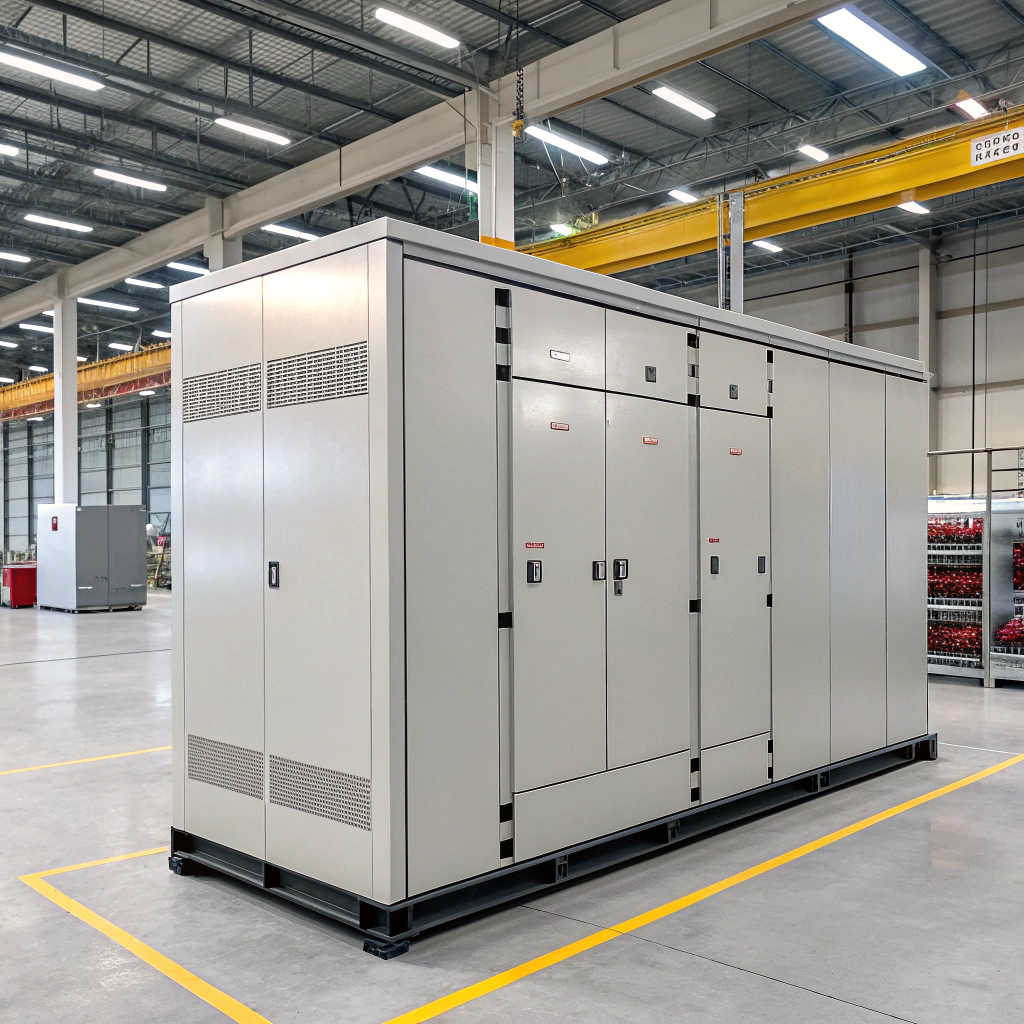 Industrial energy storage cabinet installation
